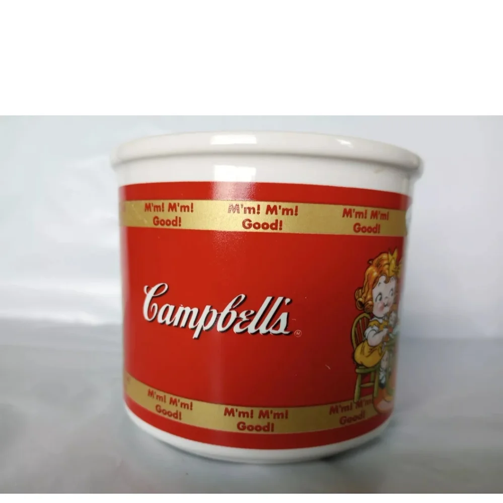 1998 Campbell's Soup Chef Kid “Mm! Mm! Good!” Mug/Cup/Bowl 14oz Houston Harvest!